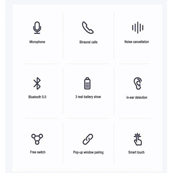 2021 новый беспроводной наушник TWS версии 5.0+EDR Наушникs блютуз