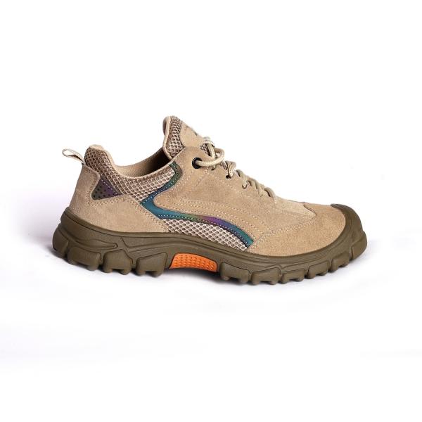 Shengjie Steel Toe Lace up Work Boots Low Cut Slip Resistance Oil Resistance Nubuck Cow Leatehr Upper Safety Shoes