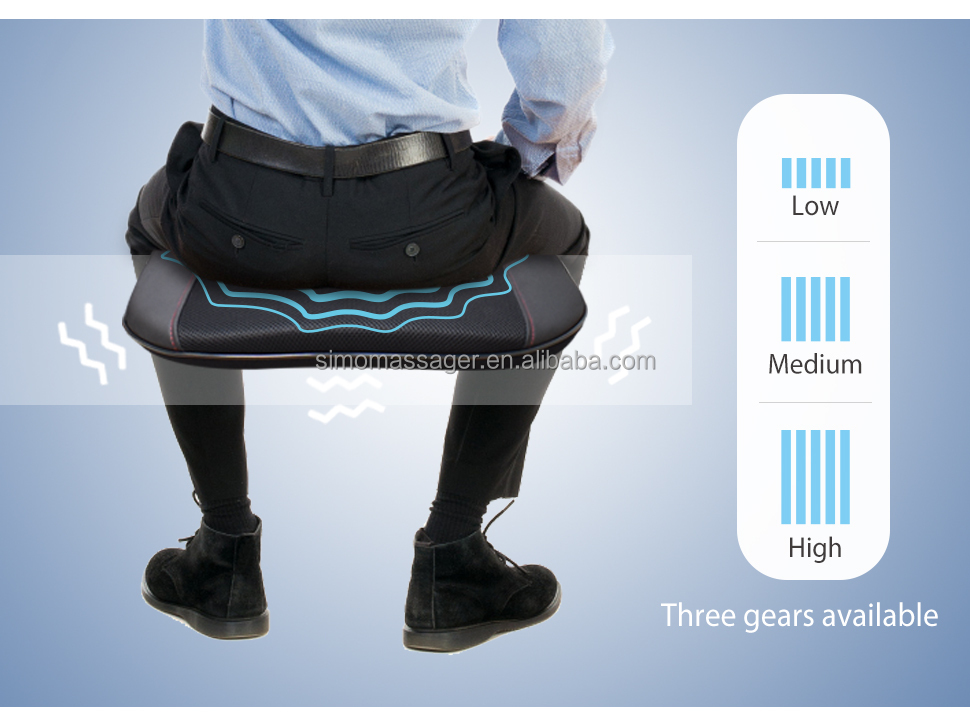 Shiatsu Electric Seat Chair Massager Back Cushion With Heat