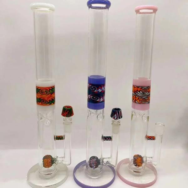 16.5 Inch Tall Honeycomb Large Glass Water Bongs With 18mm Bowl