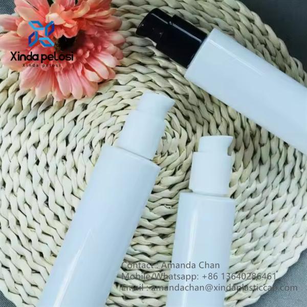 Bomba de distribuição de plástico de parede dupla para cosméticos Bomba de soro para frasco de cosméticos