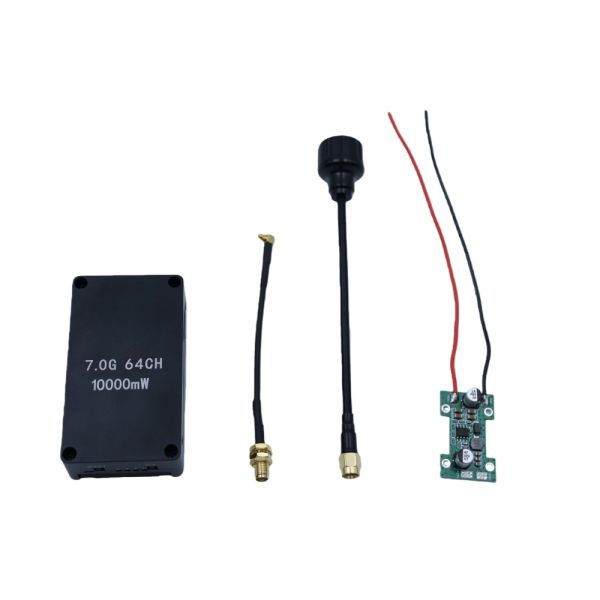 Analog High Power Video Transmisster 7.0GHZ 8-10W 7CH For Video Communication