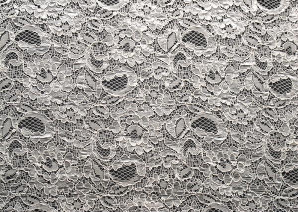 Nylon Rayon Viscose Corded Lace Fabric Jacquard Shrink-Resistant CY-LW0733