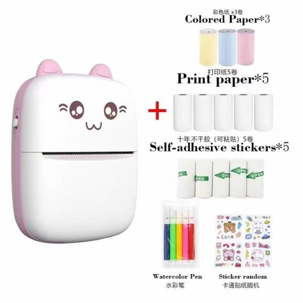 Thermal Photos Mini Inkless Printer Bluetooth Wireless Color Printing
