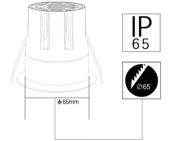 LED light proof design CE high efficiency anti glare professional relamping dark light embedded downlight 15W