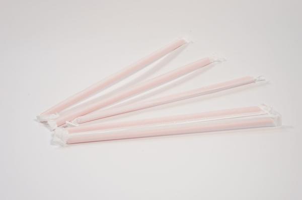 5mmx180mm Biodegradable Bendy Straws Eco Friendly