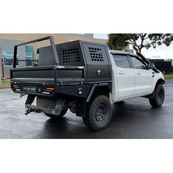 Изготовленная на заказ большая 700mm одиночная черная коробка собаки сени ЮТА алюминиевого сплава