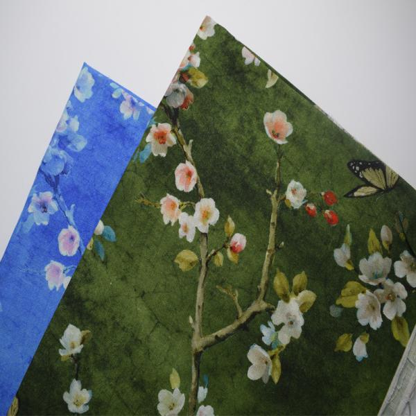 Modern Polyester Cotton Fabrics Ramie Cotton Silk Printed Fabric
