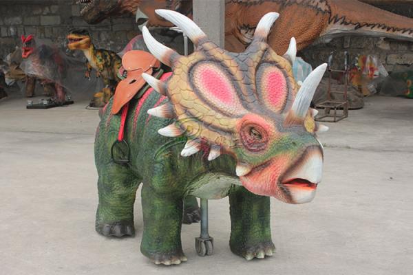 Passeios de passeio do dinossauro do Kiddie, carro Animatronic realístico do brinquedo do dinossauro