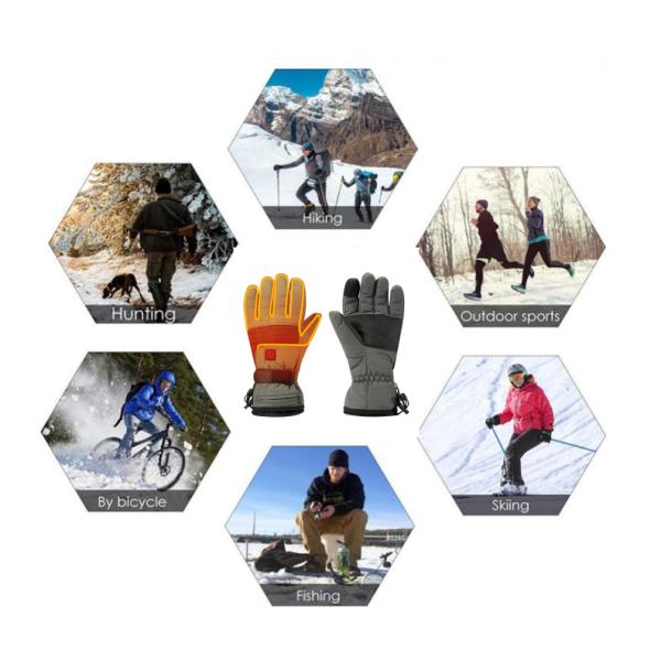 Электрическая перезаряжаемые нагретая батарея перчаток нагрела внутреннюю батарею перчаток