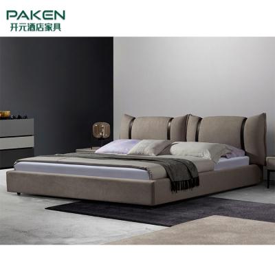 Personalize a cama concisa do estilo do projeto moderno de Furniture&Hot do quarto da mobília da casa de campo
