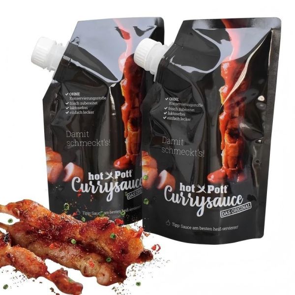 Aluminum Foil Customized Cussy Sauce Packaging Bag Squeeze Pouch