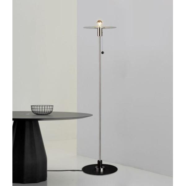 Скандинавская простая светодиодная металлическая напольная лампа современная спальня гостиная гостиница стеклянная лампа