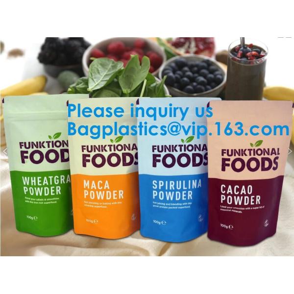 Foil Zip Lock Stand Up Food Pouches Bags With Notch For Food Storage,Hologram Foil Stand Up Zipper Pouch Bag
