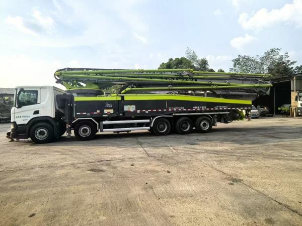 ZLJ5540THBSF 67m 2021 Zoomlion Usado Caminhão de Bomba de Concreto Scania Chassis Nacional Seis