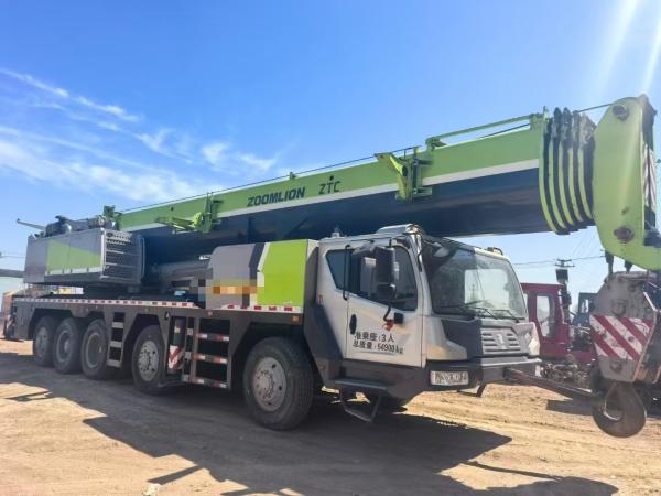 Used 100 Tons Truck Mounted Crane ZTC1000V653 Truck Crane For Sale