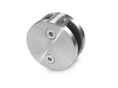 Grampo de vidro do lado do dobro de Inox para projetos de vidro de aço inoxidável dos trilhos do balcão