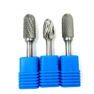 Custom 6 Mm Solid Carbide Burrs  Arc Pointed Nose Tungsten Carbide File