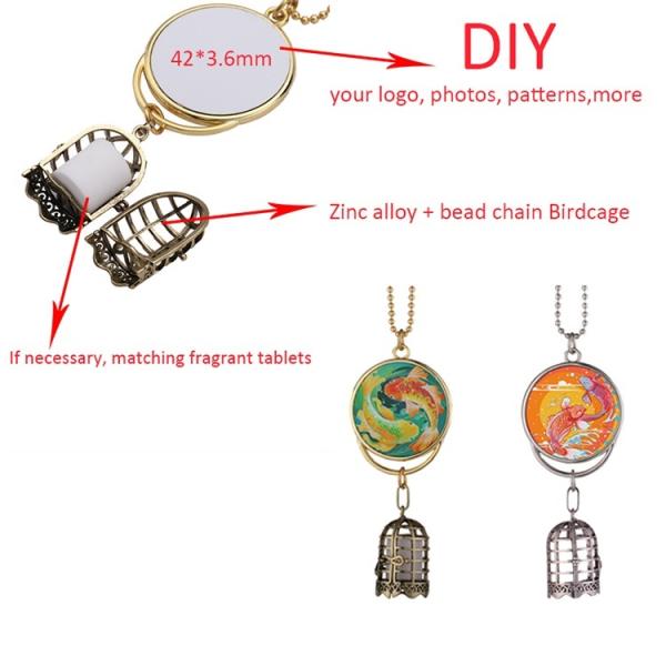 Sublimation Blanks bell alloy metal Pendant Ornaments for sublimation