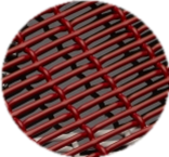 Гофрированный тип тангаж 2.5ммкс5.4мм сетки шарика нержавеющей стали ПВД декоративный сплетенный