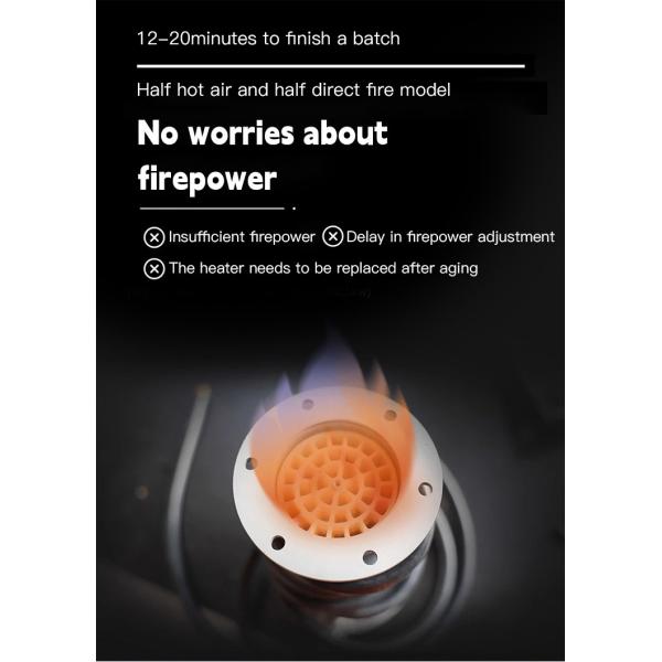 Roaster eléctrico de granos de café máquina de hornear café para 2 kilos