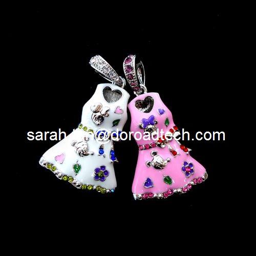 Customized Cute Pendant Jewelry USB Flash Drives