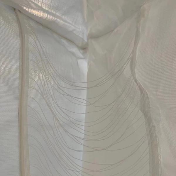 2000LBS 1000kg Baffle Bulk PP Woven Big Bag For Agriculture Starch Q Bag