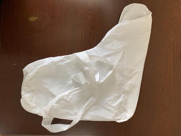 50-70gsm Microporous Disposable Boot Cover Non Slip Boot Shoe Covers With PVC Sole