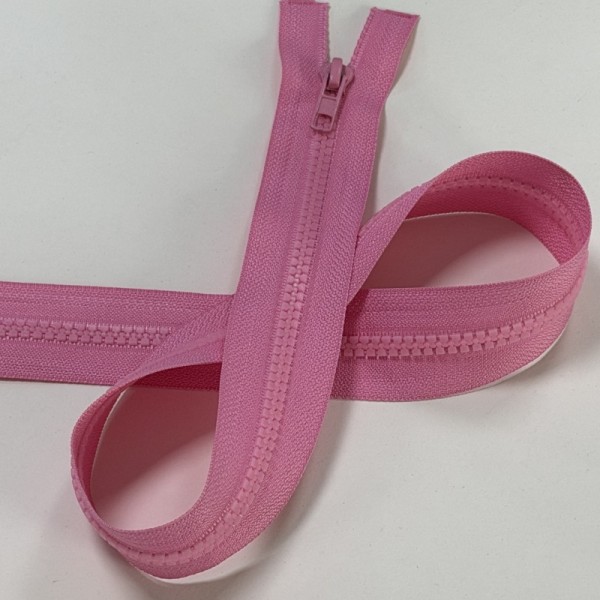 Eco Friendly Pink #5 Plastic Zippers Without Harmful Heavy Metals