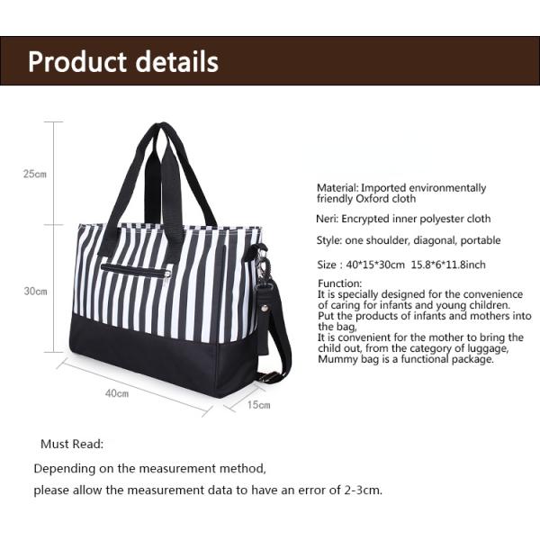 Solid 18L Mommy Diaper Bag Waterproof Shoulder Bags 40*15*30cm