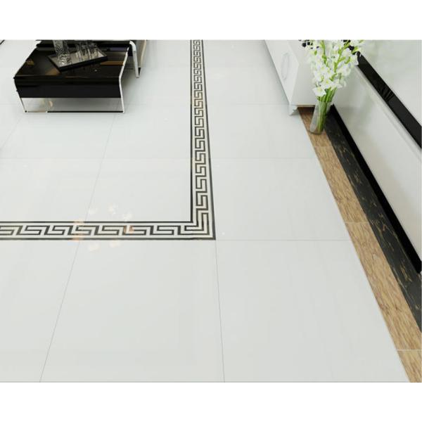 Interior Tiles in Plain Super Black Glazed 60*60mm Big Slab Tile for Hotel Bathroom