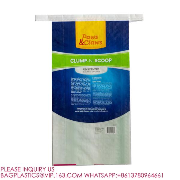 1kg 2kg 4kg 20kg Cat Litter Cat Paper Packaging Pet Food Bag Dog Food Treat Zip Lock