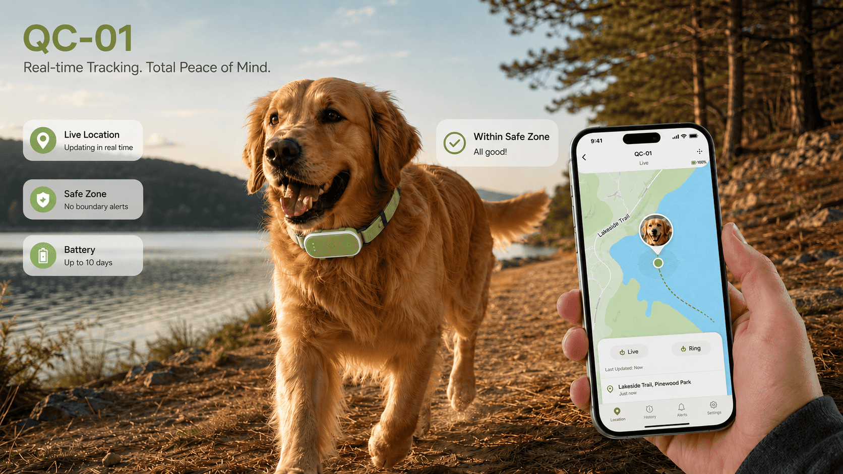 OEM ODM 4G Pet GPS Tracker Waterproof Smart Locator with Geo-Fence Alert App Tracking and Magnetic Charging