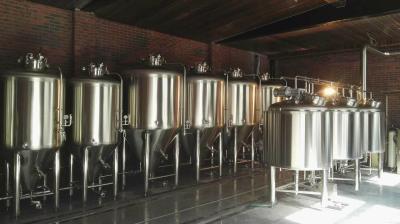 1000L Large Beer Brewing Equipment , Industrial Stainless Steel Beer Brewing System