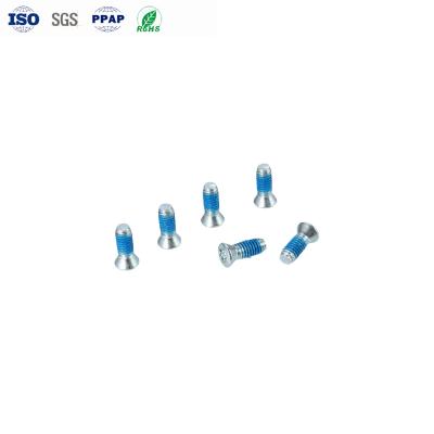 Tornillos M2x6mm de cabeza avellanada hexagonal con encastre Torx, anti-aflojamiento