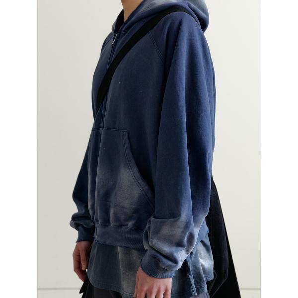 Vintage Zip Up Acid Wash Men's Hoodies Sweatshirts with and Regular Sleeve Style