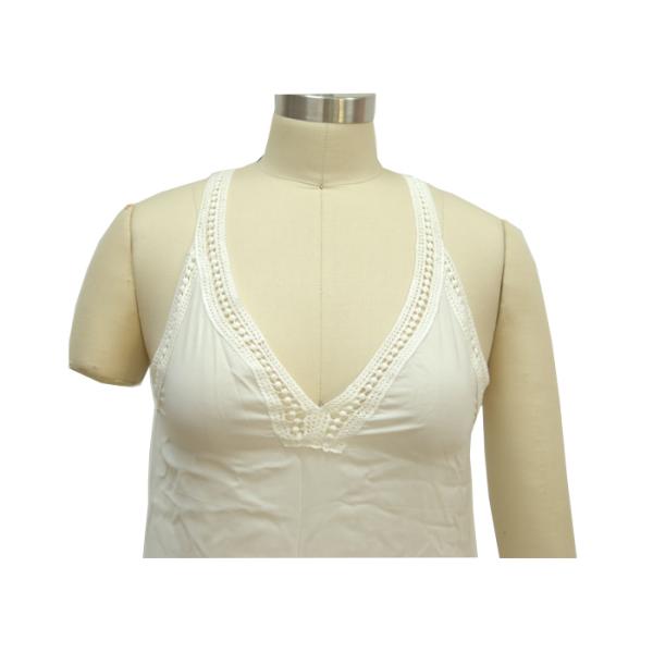 White Halter Neck Casual Ladies Wear Comfortable Sexy Women'S Night Dress