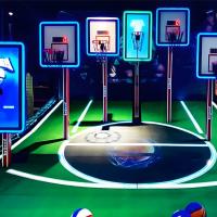 Basquetebol Tiro Simulador Máquina de Arcade Novo jogo de tiro de bola operado por moeda