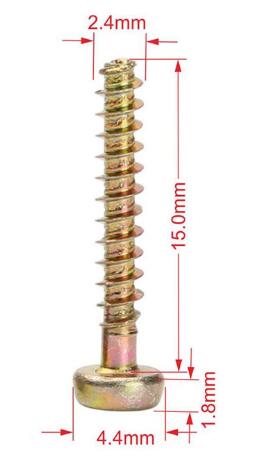 Color Zinc Pan Head Self Tapping Screws Tri Wing Safety Screw For Plastics