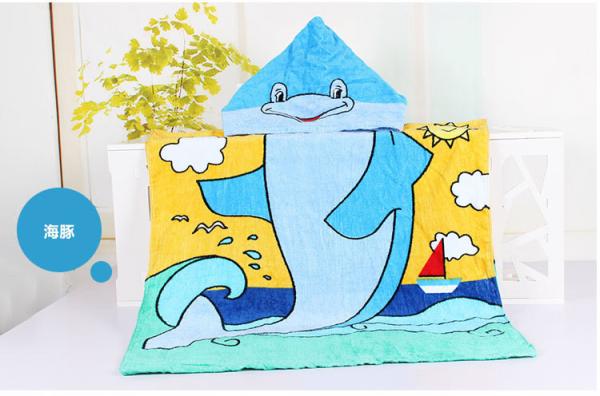 Cotton Baby Child Bath towel Beach Towel Children Bathrobe Beach Towels Baby Cloak Cape