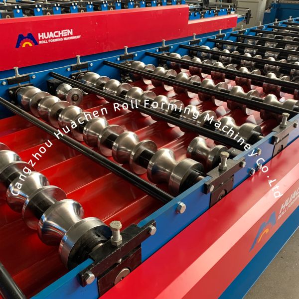 1250mm Glazed Step Tile Roll Forming Machine with 15 Stations and Chain Drive for Roofing Panels
