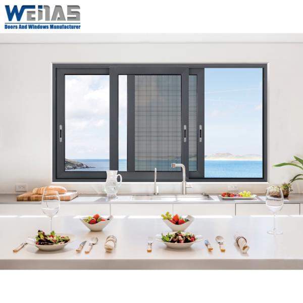 Noise Free Tracks Inexpensive Aluminium Sliding Windows With Stainless Steel Mesh