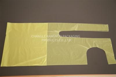Durable Yellow Polythene Colored Disposable Poly Aprons For Food Industry