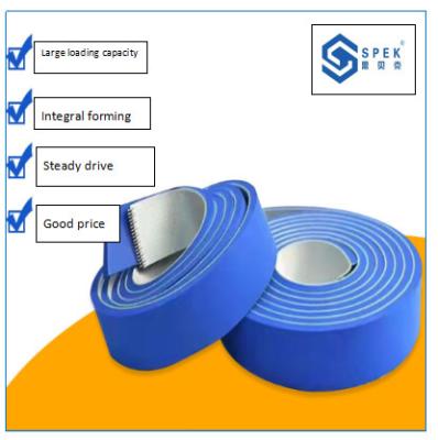 Blue Foam PVC Conveyor  Belt  For Temperature Range -20 C To 80 C