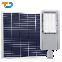 Full die casting aluminum solar light 100w 8m ip66 solar outdoor light effect led solar street light