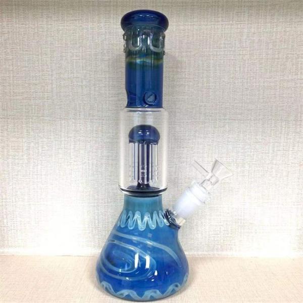 12inchGlass Smoking Water Pipes Percolator Glass Straight Tube 9mm