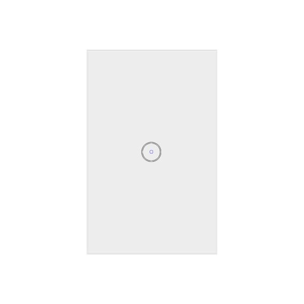 Voice Control Wifi Touch Switch , Alexa Google Home Smart Touch Wall Light Switch