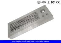 Desktop Dustproof industrial do teclado de 63 chaves com o Trackball 304 de aço inoxidável