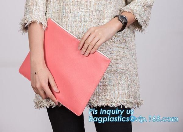 PU Pencil Bag Stationery Storage Organizer Bag Boys pink Girls Pencil Case For School Supplies, pu leather soft statione