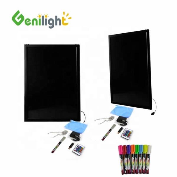 Double Sided Tempered Glass LED Writing Board Stand for Interactive Presentations